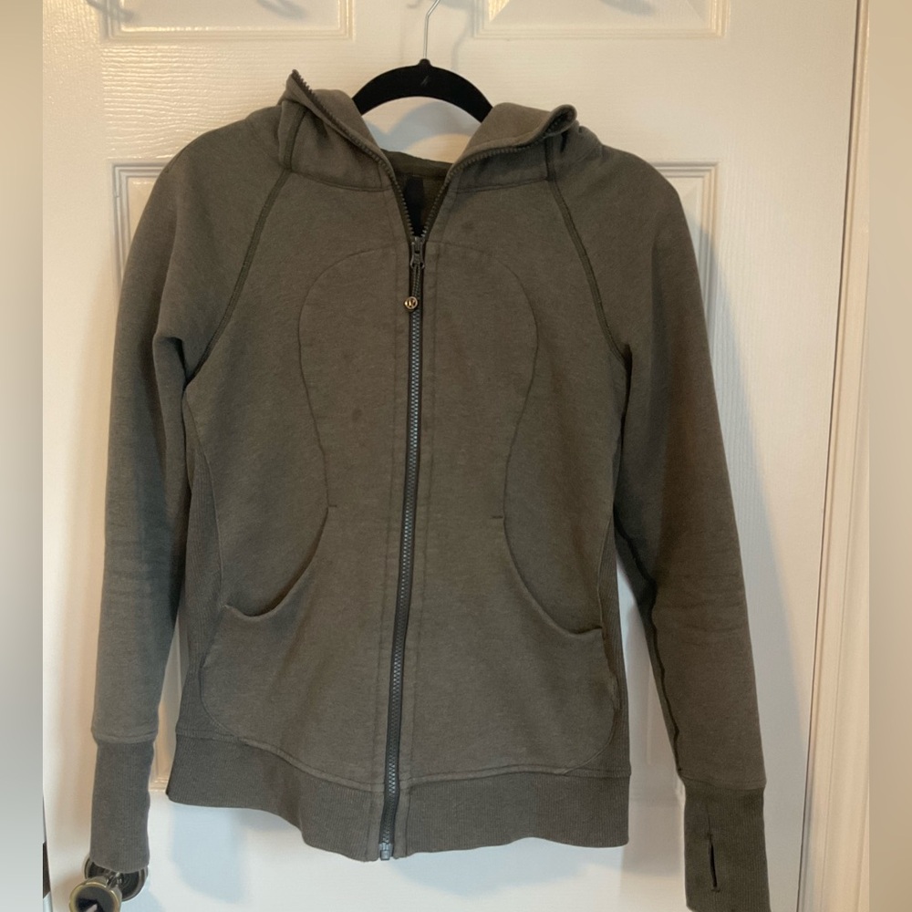 Lululemon scuba hoodie size 6, green